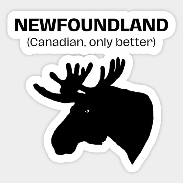 Newfoundland (Canadian, only better) Sticker by CazDPhotos